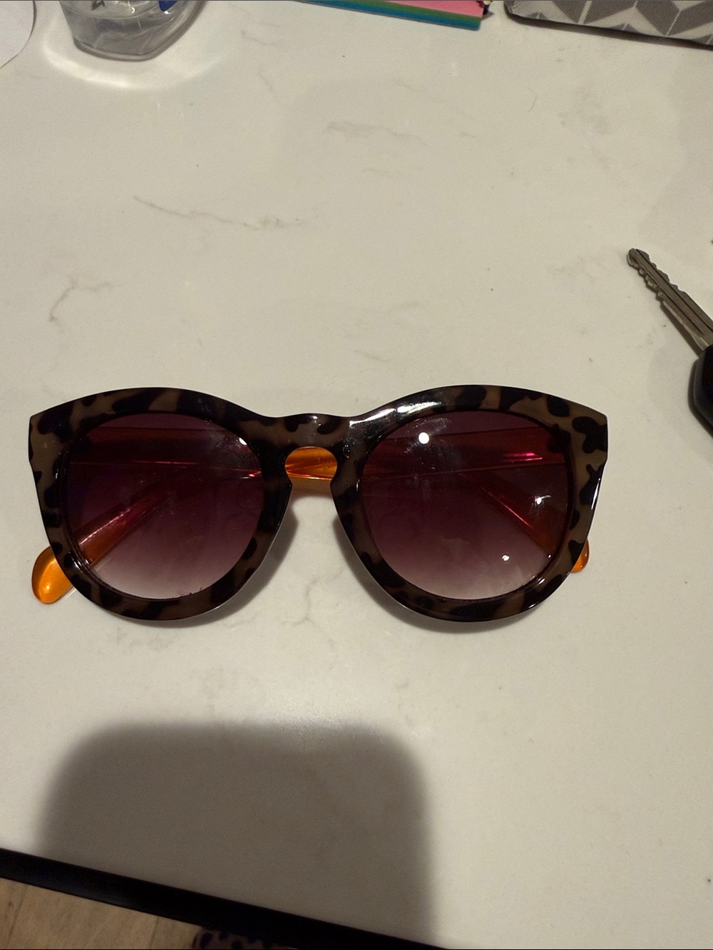 Tortoiseshell Cat Eye Sunglasses with Gradient Lenses